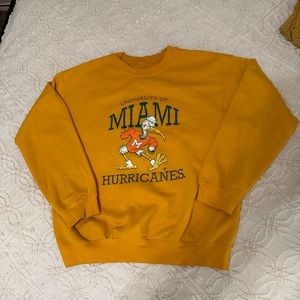 UNIVERSITY OF MIAMI HURRICANES CREW NECK